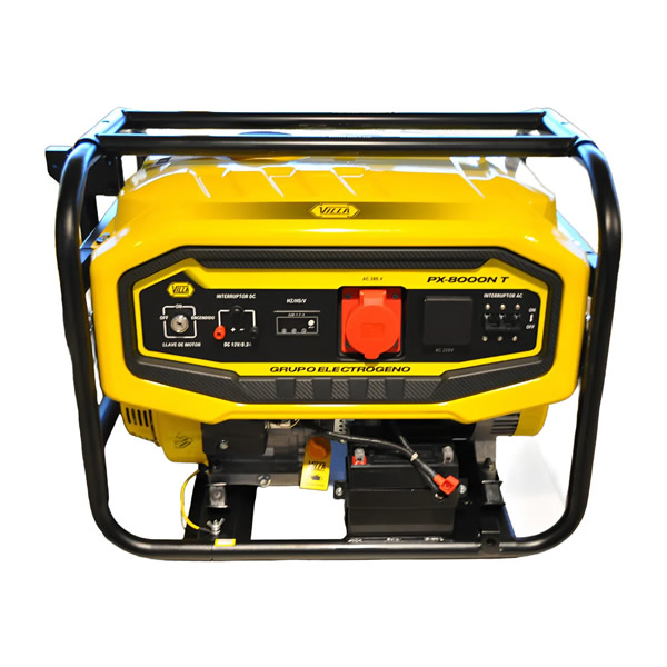 GRUPO ELECTRÓGENO VILLA® 220/380V 8000W TRIFÁSICO AE IMP. PX8000N T