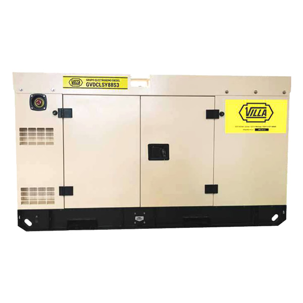 GRUPO ELECTRÓGENO VILLA® DIESEL 88 KVA, Cabinado, Insonorizado GVDCLSY88S3