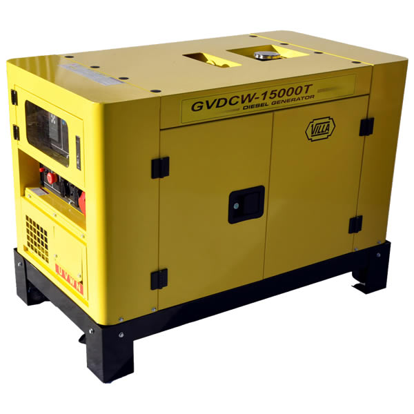 GRUPO ELECTRÓGENO VILLA® DIESEL CABINADO INSONORIZADO 11 kVA – 220 V-380 V / 50 Hz TRIFASICO GVDCW-15000 T