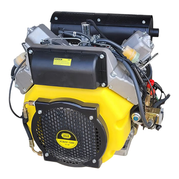 Motor Villa® DIESEL BICILINDRICO 22 HP 3000 RPM AE IMP. VCD2V-1000