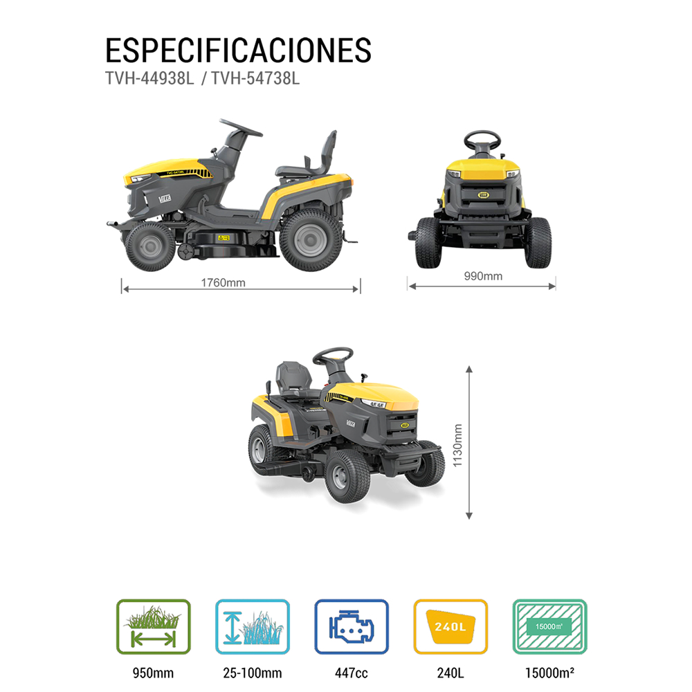 Tractor Villa® TVH 44938L Motor VXV450
